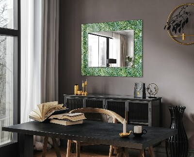 Zrkadlo rám s potlačou Zelené palmové listy