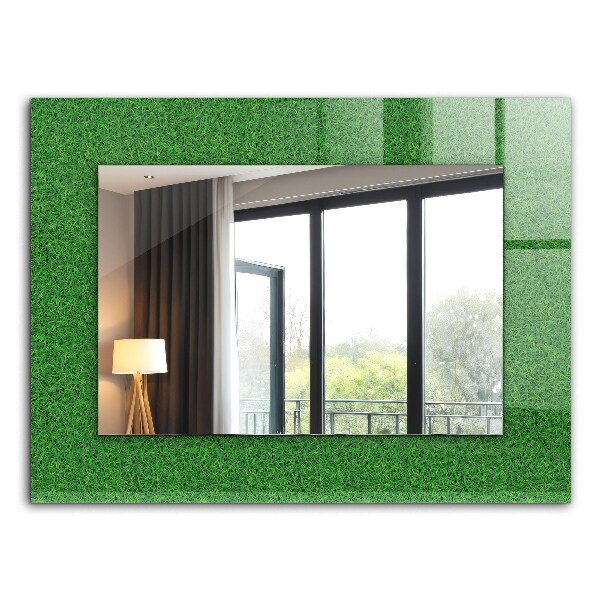 Zrkadlo rám s potlačou Zelená tráva