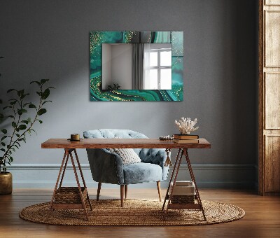 Zrkadlo s motívom Abstraktná zelená textúra