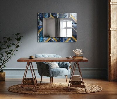 Dekoračné zrkadlo na stenu Abstraktná geometrická mozaika