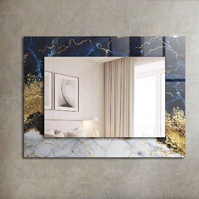 Zrkadlo s potlačeným rámom Mramorová abstrakcia