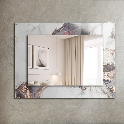 Zrkadlo rám s potlačou Abstraktné umenie mramor
