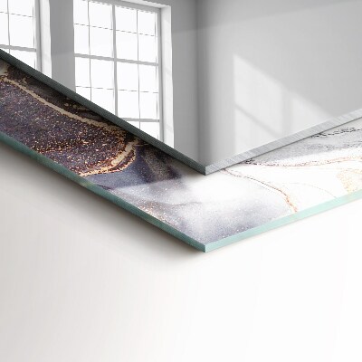 Zrkadlo rám s potlačou Abstraktné umenie mramor