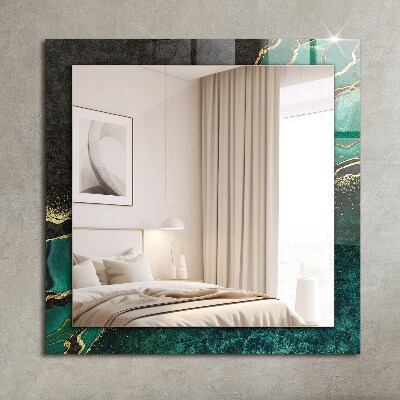 Dekoračné zrkadlo Zelené abstraktné vzory