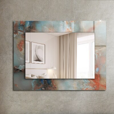 Zrkadlo rám s potlačou Abstraktná farebná textúra