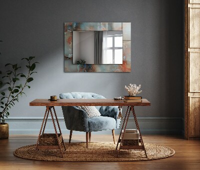 Zrkadlo rám s potlačou Abstraktná farebná textúra
