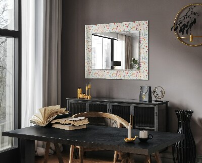 Dekoračné zrkadlo Kvetinový akvarelový vzor