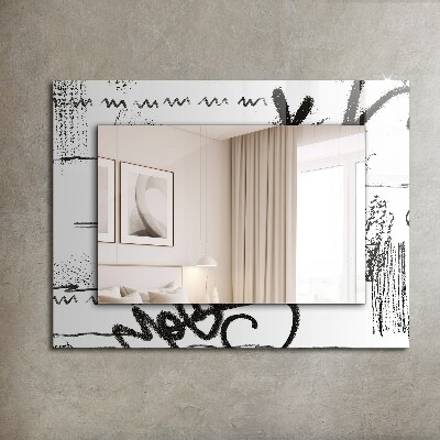 Zrkadlo s motívom Abstraktné moderné šablóny
