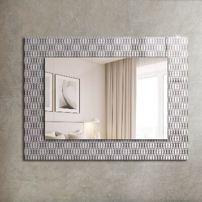Dekoračné zrkadlo na stenu Vzor textilnej tkaniny