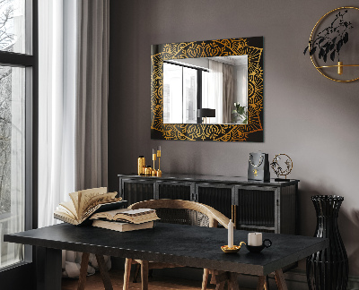 Zrkadlo s potlačeným rámom Vzor mandaly