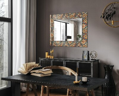 Dekoračné zrkadlo na stenu Kvetinový vzor tapety