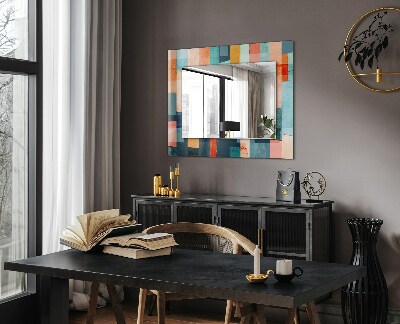 Dekoračné zrkadlo Farebné abstraktné obdĺžniky