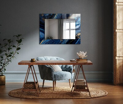 Zrkadlo s motívom Abstraktné mramorové umenie