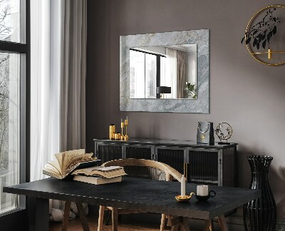 Zrkadlo s motívom Sivý žilkovaný mramor