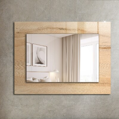 Dekoračné zrkadlo Textúra drevenej dosky