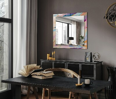 Zrkadlo s motívom Abstraktné farebné ťahy