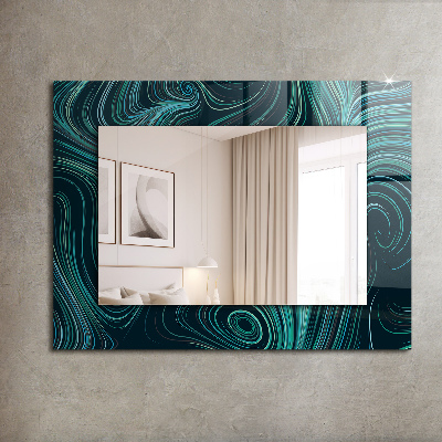 Zrkadlo rám s potlačou Vzory abstraktných línií