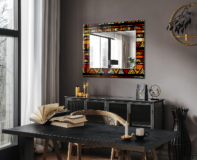 Zrkadlo rám s potlačou Farebný etnický vzor