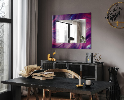 Zrkadlo s motívom Abstraktné farebné vlny