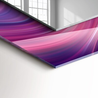 Zrkadlo s motívom Abstraktné farebné vlny