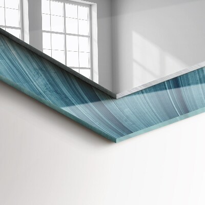 Zrkadlo s motívom Abstraktné modré čiary