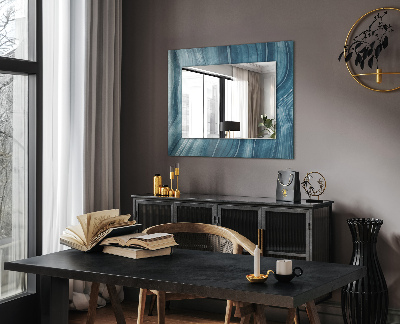 Zrkadlo s motívom Abstraktné modré čiary
