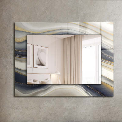 Zrkadlo rám s potlačou Abstraktné farebné vlny