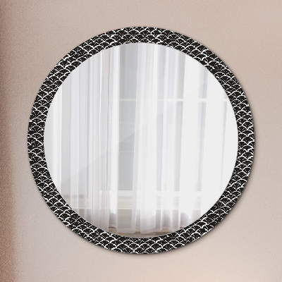 Okrúhle ozdobné zrkadlo Orientálne stupnice