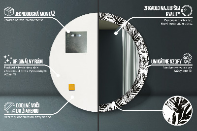 Okrúhle ozdobné zrkadlo Monštrum
