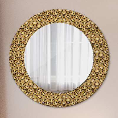 Okrúhle ozdobné zrkadlo Deco vintage