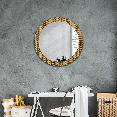 Okrúhle ozdobné zrkadlo Deco vintage