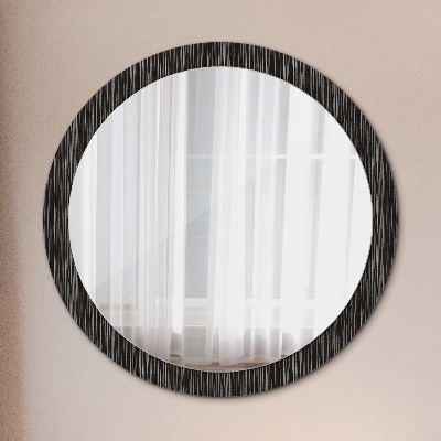 Okrúhle ozdobné zrkadlo Abstraktný kovový