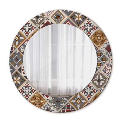 Okrúhle ozdobné zrkadlo Turecký vzor