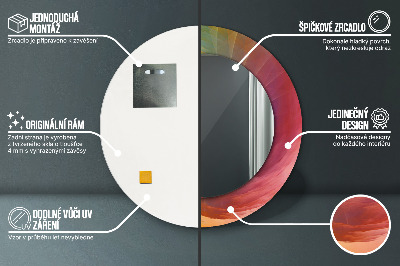Okrúhle ozdobné zrkadlo na stenu Hypnotická špirála