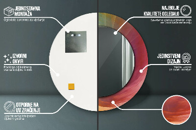 Okrúhle ozdobné zrkadlo na stenu Hypnotická špirála