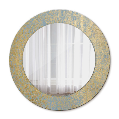 Okrúhle ozdobné zrkadlo Textúra zlata