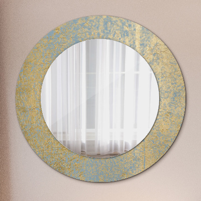 Okrúhle ozdobné zrkadlo Textúra zlata