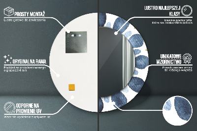 Okrúhle ozdobné zrkadlo Mesiac mandala