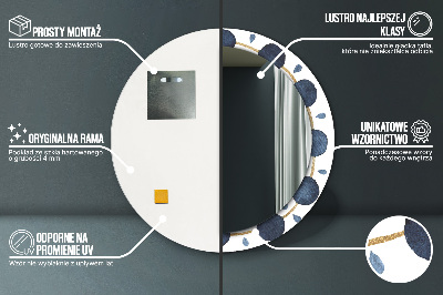 Okrúhle ozdobné zrkadlo Mesiac mandala