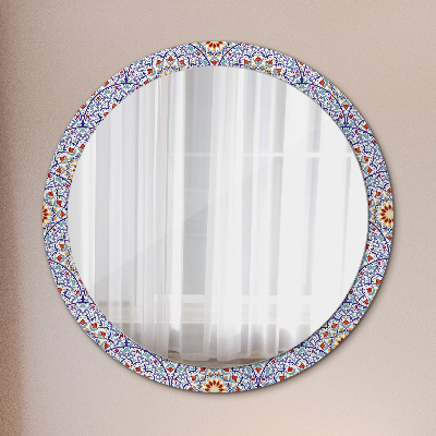 Okrúhle ozdobné zrkadlo Orientálne farebné zloženie