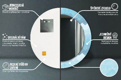 Okrúhle ozdobné zrkadlo na stenu Vzor obuvníka