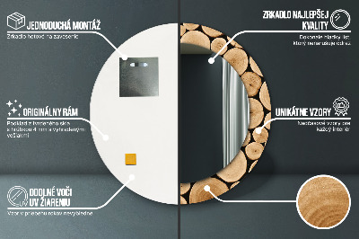 Okrúhle ozdobné zrkadlo Protokoly