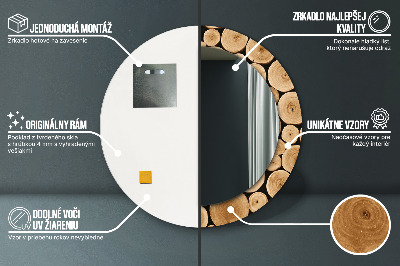 Okrúhle ozdobné zrkadlo Protokoly