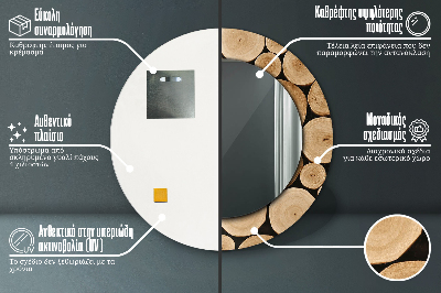 Okrúhle ozdobné zrkadlo Protokoly