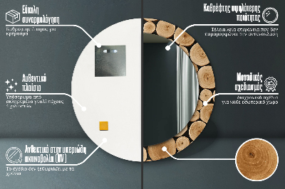 Okrúhle ozdobné zrkadlo Protokoly