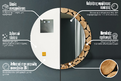 Okrúhle ozdobné zrkadlo Protokoly