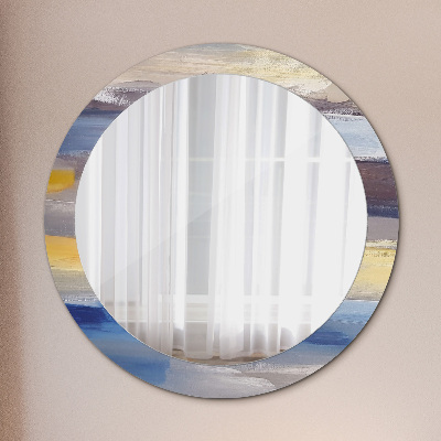 Okrúhle ozdobné zrkadlo Abstraktný obrázok