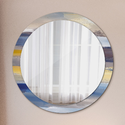 Okrúhle ozdobné zrkadlo Abstraktný obrázok