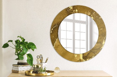 Okrúhle dekoračné zrkadlo s motívom Kovové víry