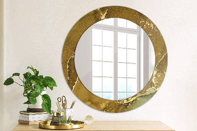 Okrúhle dekoračné zrkadlo s motívom Kovové víry